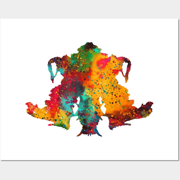 Rorschach inkblot test Wall Art by erzebeth